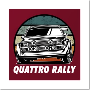 Quattro Rally Car Posters and Art